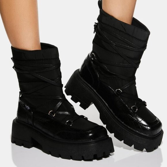 Shellys London BIG BLACK  Snowfall Snow Boots  ( BRAND NEW !!! ) - Picture 5 of 8
